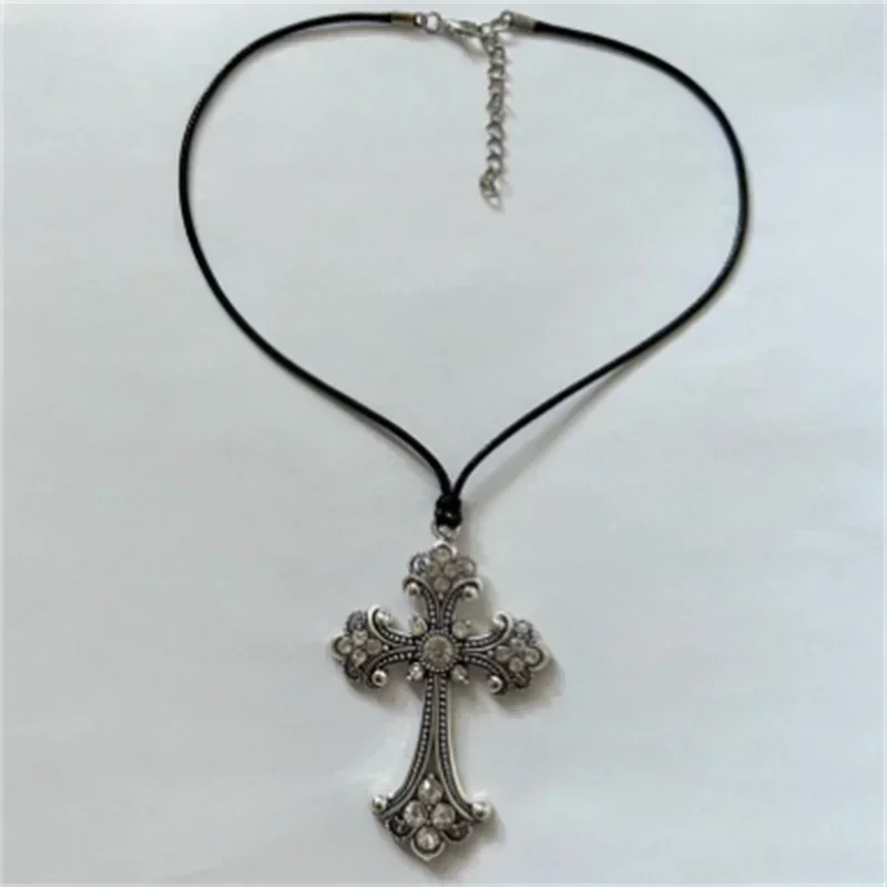 Rhinestone Cross Necklace