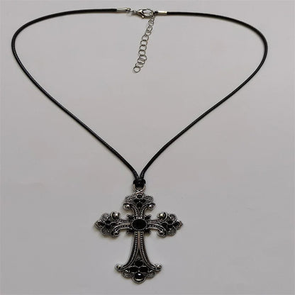 Rhinestone Cross Necklace